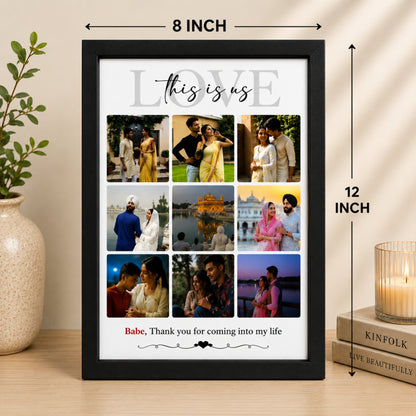 Personalized Couple Photo Collage Frame