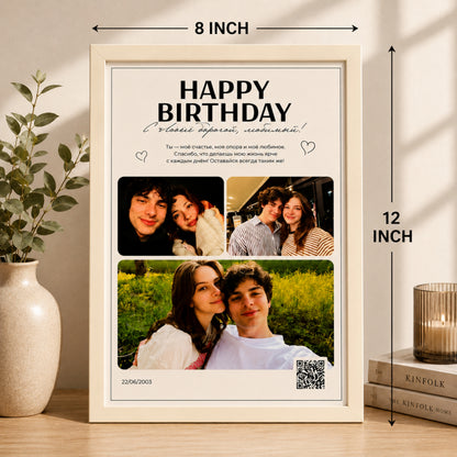 Personalized Birthday Photo Collage Frame