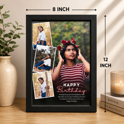 Personalized Birthday Photo Frame for Her