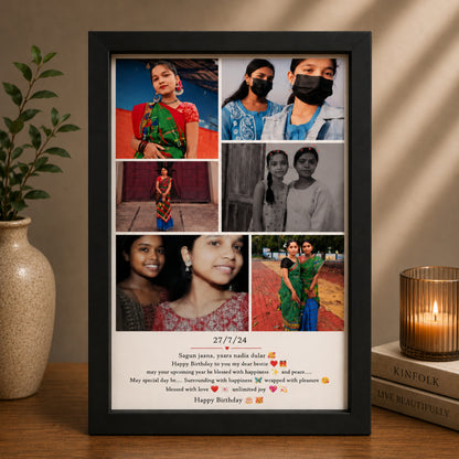 Personalized Best Friend Photo Collage Frame