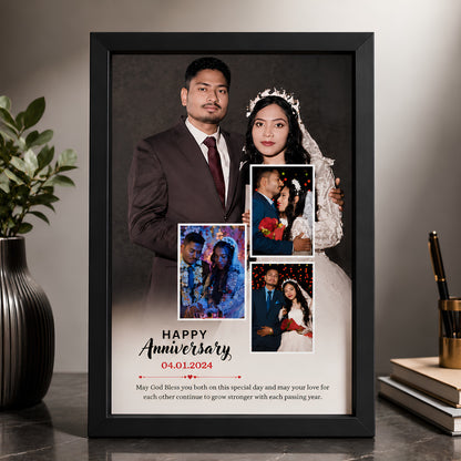 Personalized Anniversary Collage Photo Frame