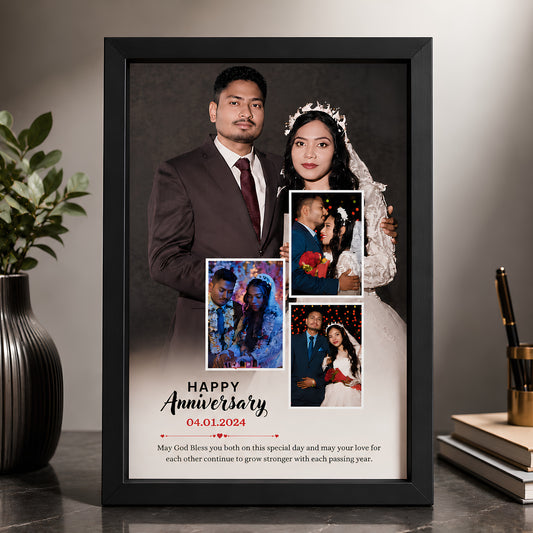 Personalized Anniversary Collage Photo Frame