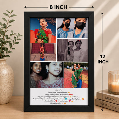 Personalized Best Friend Photo Collage Frame