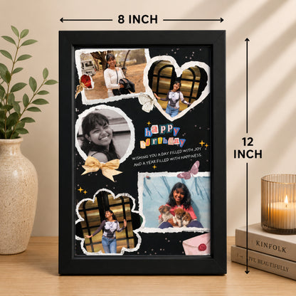 Personalized Birthday Scrapbook Photo Frame