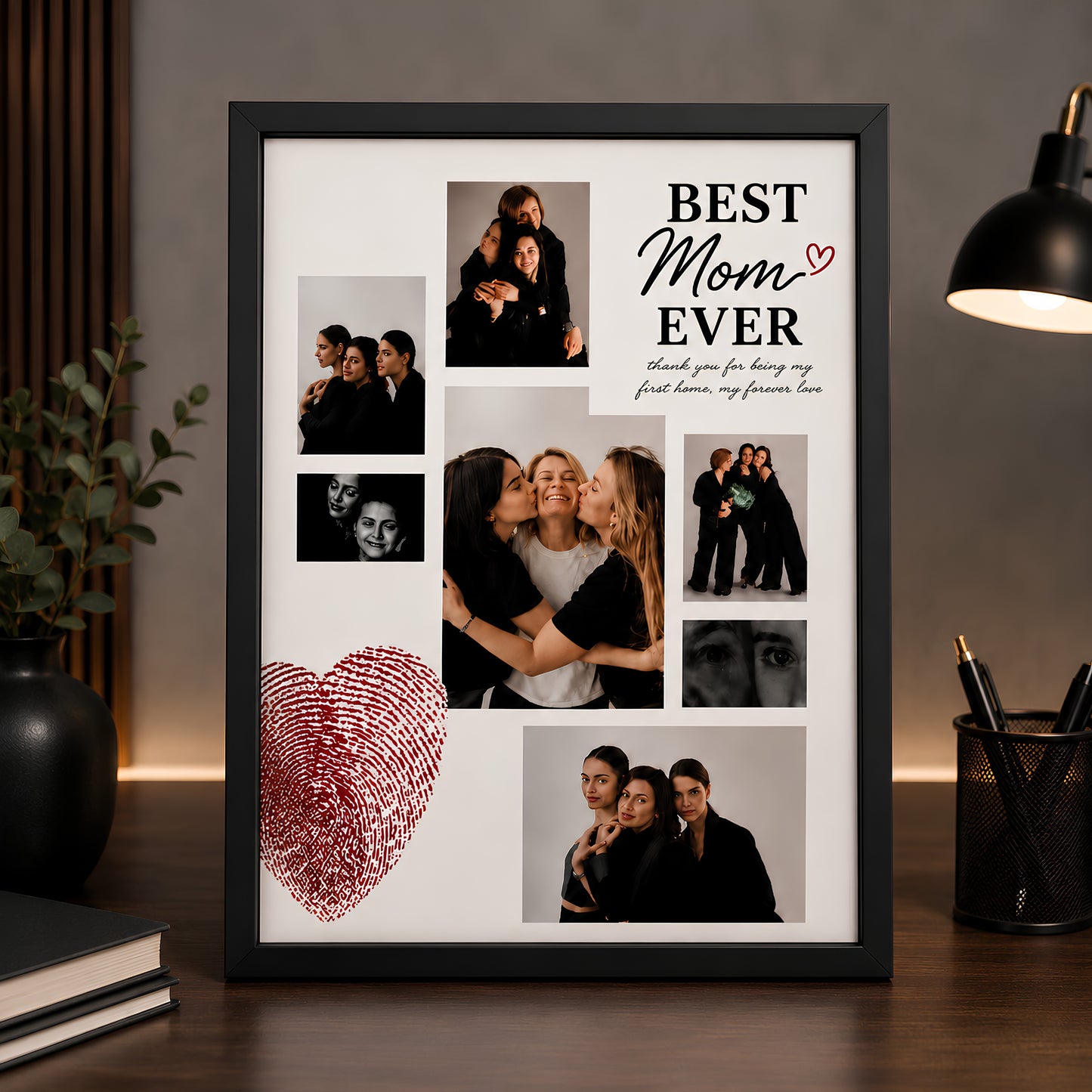 Personalized Best Mom Ever Photo Frame