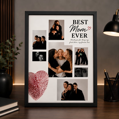 Personalized Best Mom Ever Photo Frame