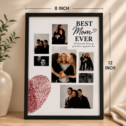 Personalized Best Mom Ever Photo Frame