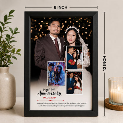 Personalized Anniversary Collage Photo Frame
