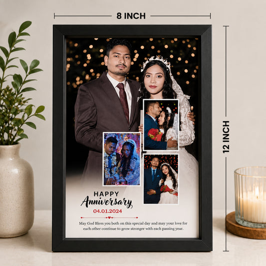 Personalized Anniversary Collage Photo Frame