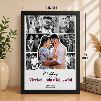 Personalized Wedding Photo Collage Frame