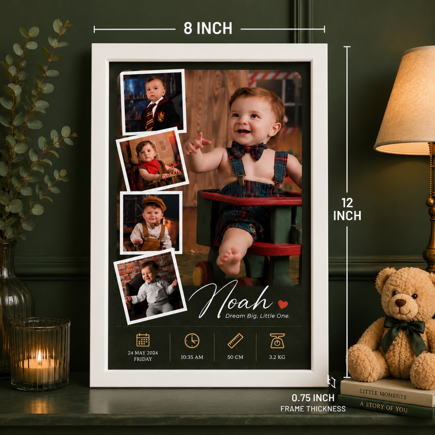 Personalized Baby Photo Collage Frame