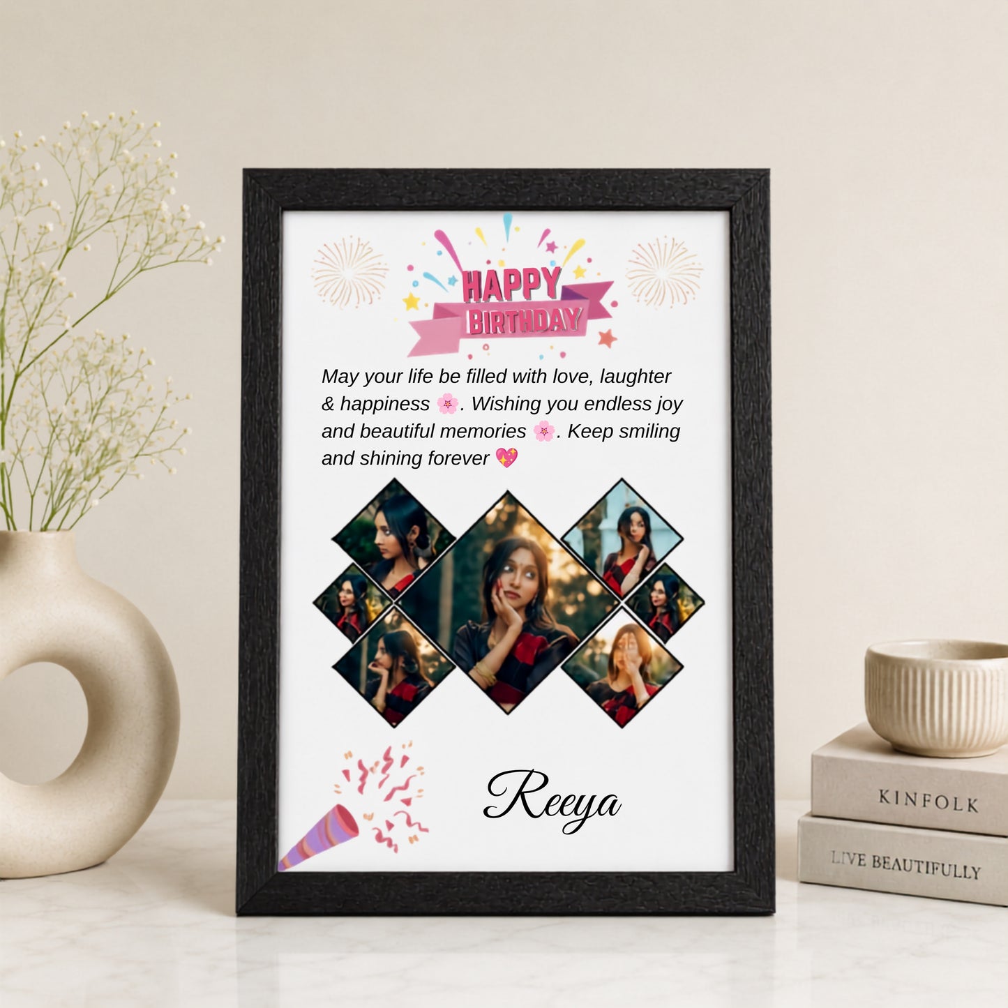 Personalized Birthday Wishes Photo Frame