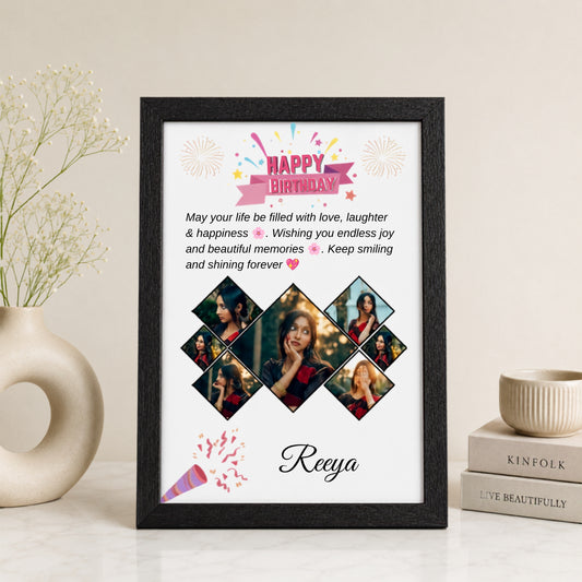 Personalized Birthday Wishes Photo Frame