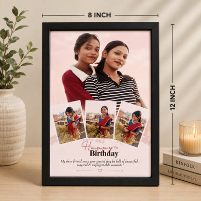 Personalized Birthday Photo Frame for Best Friend