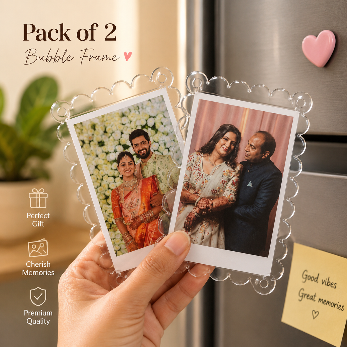 PhotoPop™ Bubble Personalized Magnet