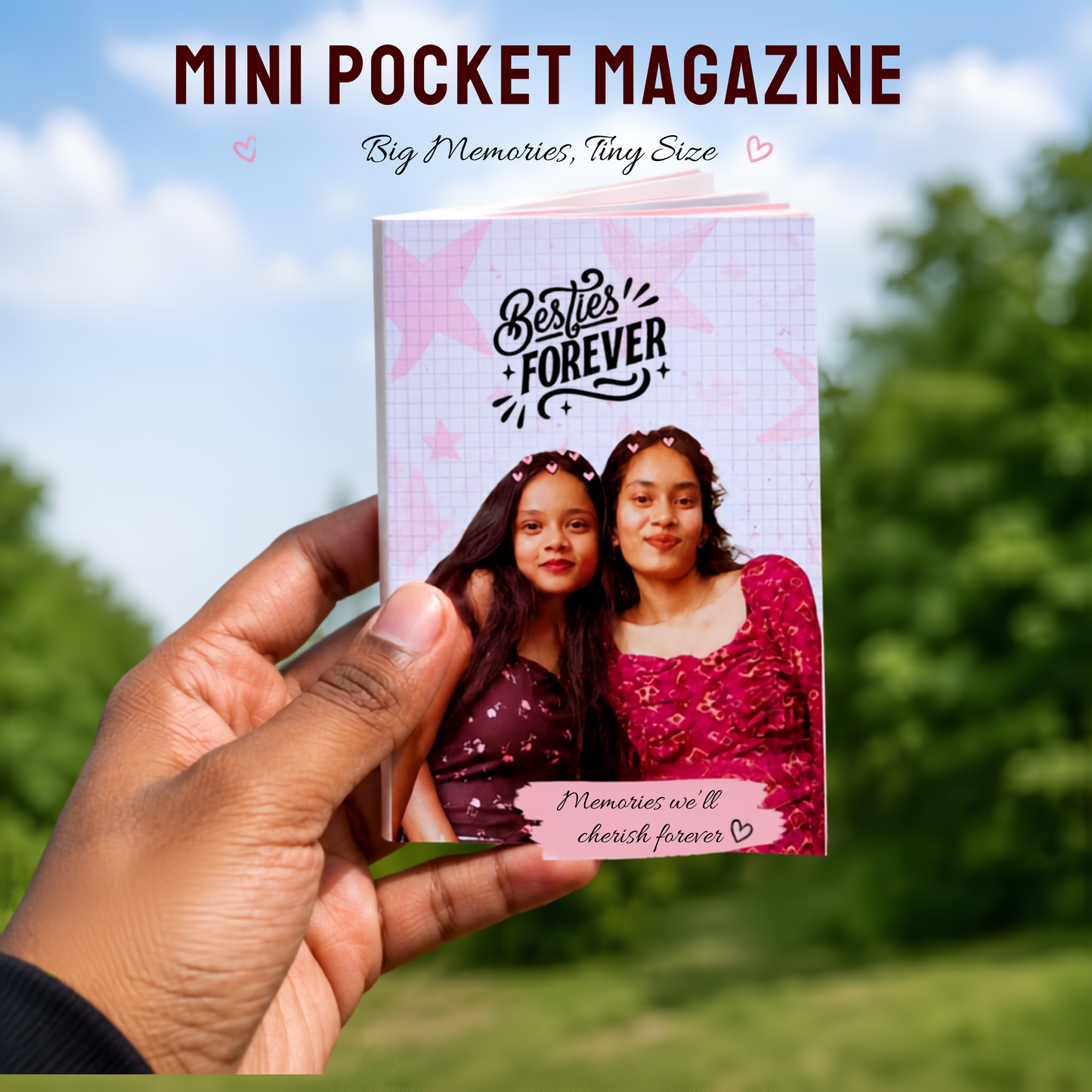 Mini Pocket Magazine – Personalized Photo Book | Premium Pocket-Sized Gift