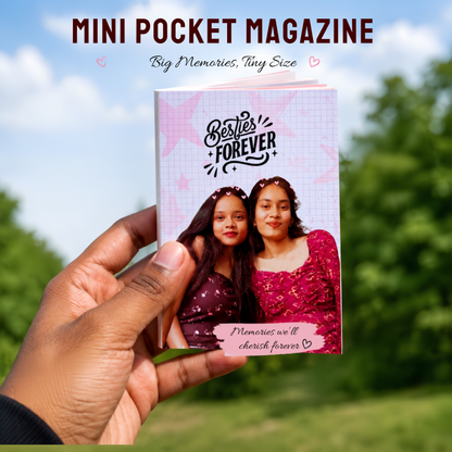 Mini Pocket Magazine – Personalized Photo Book | Premium Pocket-Sized Gift